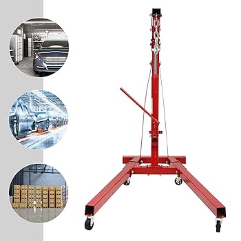Amazon.com: 2 Ton Folding Engine Hoist Cherry Picker, Heavy